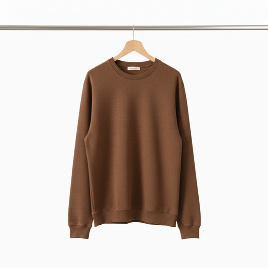 Basic Sweatshirt - Brown