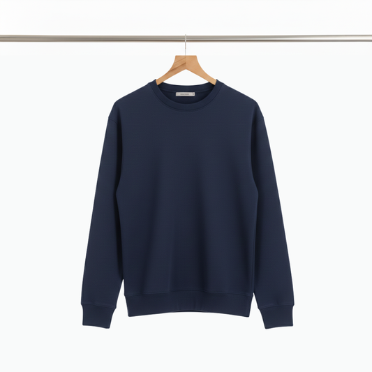 Basic Sweatshirt - Navy Blue